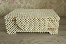 Schmuckkasten mit zwei Ebenen aus Hochwertige Acrylperlen Hand Made Schmuckbox 