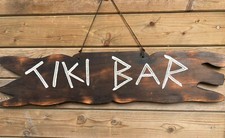 95cm Tiki Bar HAWAii Südsee Maori 95cm Rockabilly handgemalt Holz Schild 