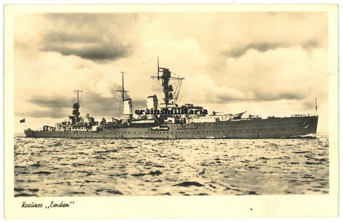Orig foto kreuzer - ak, emden