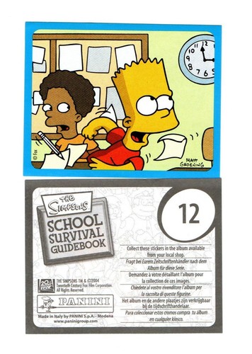 Panini sticker the simpsons - sticker, 5