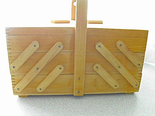 Nähkasten holz aufklappbar - holz,