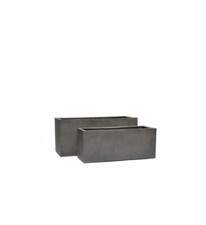Blumenkübel 2tlg.ISI CONCRETE A.BROWN  BxTxH 100/85x45/35 Marke Helmes & Garden