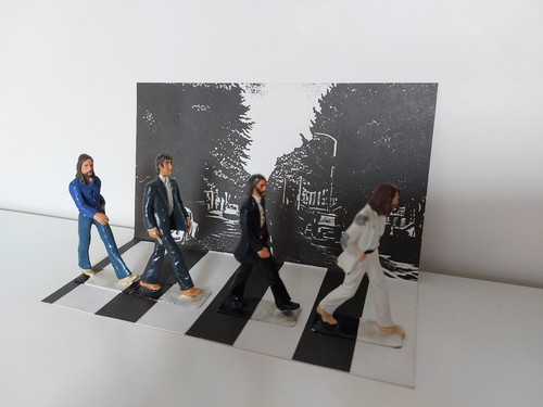 Beatles abbey road metal - road,