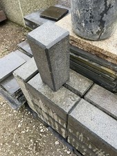 Granit Palisade 12x12 Strukturiert Naturstein Grab Stein 30cm