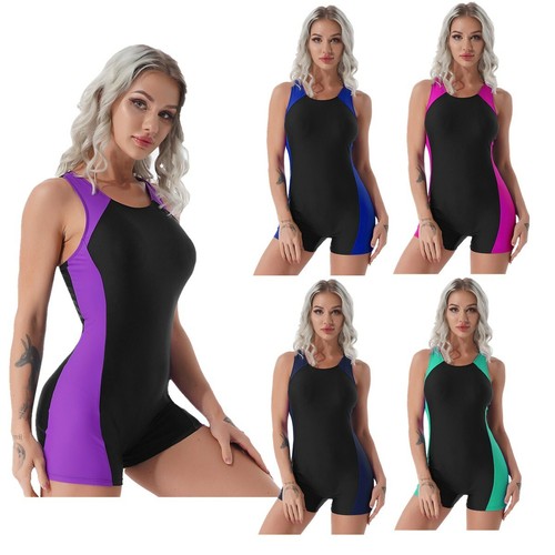 Damen badeanzug mit bein - badeanzug,