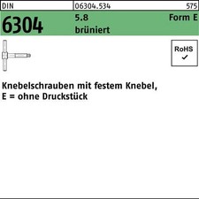 Knebelschraube DIN 6304 festem