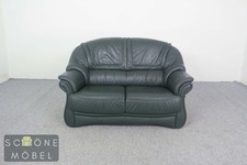 Bequeme Elastoform Leder 2er Sofa Echtleder Couch Couchgarnitur 2 Sitzer