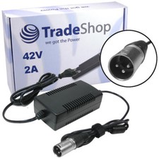 Netzteil Ladegerät Ladekabel 42V 2A 3pin XLR Stecker für 36V Akkus Rex Prophete