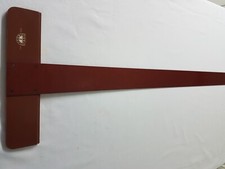 Zeichenschiene für Reißbrett, 1,00 m lg., Kunststoff, braun, gebraucht