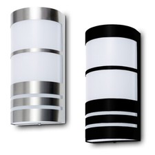 Wandlampe Wandleuchte Edelstahl IP44 E27 Außenwandleuchte außen Halogen MALFOY