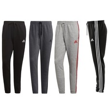 adidas Jogginghose Hose Herren 3 Streifen Design mit Fleece innen Baumwolle
