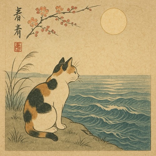 Katze ufer japanisches - katze,