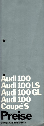 Preisliste audi 100 - 100,