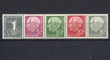 Bund 179Y, 182Y, 183Y, 185 Y, 285Y liegendes WZ postfrisch, gepfüft Schlegel - F