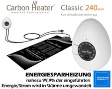 Wasserbett Heizung Carbon Heater Classic - Energiesparheizung 240W Carbon - NEU