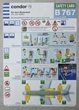 Safety Card , Condor B767-300