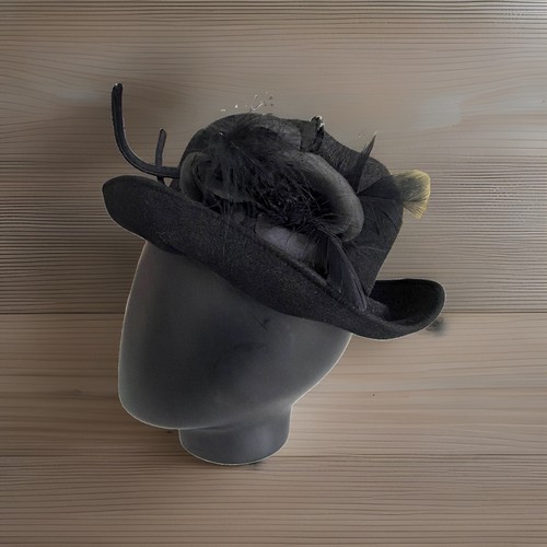 Vintage damenhut wollfilz - vintage,