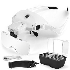 Lupenbrille mit Licht LED