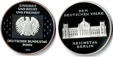 Silbermedaille BRD Dem