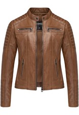 Damen Echtleder Jacke Biker