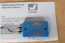 4-fach Blinkgerät Viessmann 5065 für 4xAndreaskreuze, mit Bedienungsanleitung