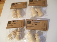 4x 2 Holzfiguren Figuren Kegel