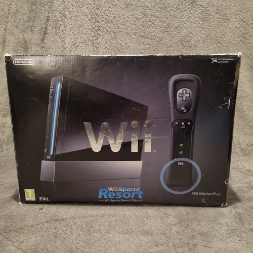 Nintendo wii schwarz boxed - schwarz,
