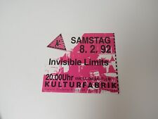 Konzert Ticket Karte Invisible