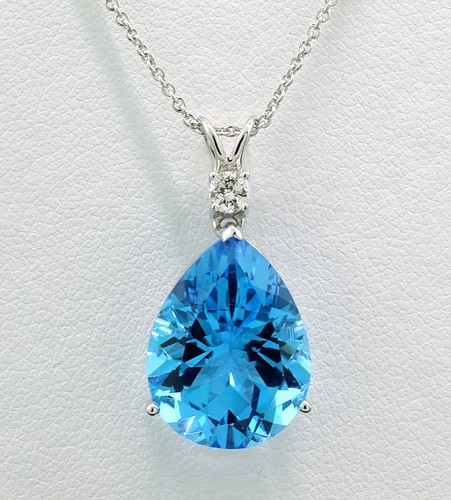 Collier blau topas swiss - collier, blau-topas