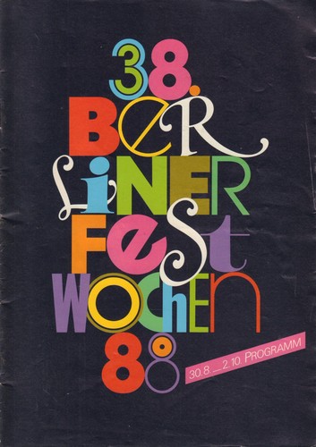 Programmheft berliner - programmheft, "38.