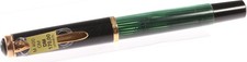 Pelikan M400 Füllfederhalter, grün gestreift, 14K Goldfeder OM, in OVP