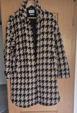 Kurz MANTEL Hahnentrittmuster