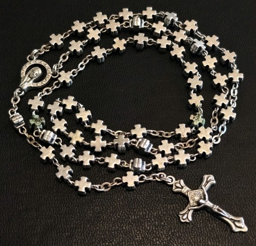 Vintage rosenkranz mit - mit, metall