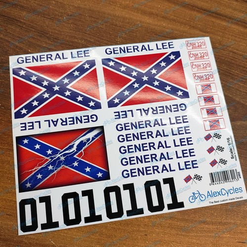 General lee aufkleber - aufkleber, set