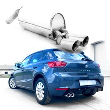 FOX Sportauspuff Endschalldämpfer Seat Ibiza V Typ KJ 1.0l 2x80mm Absorber