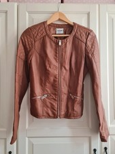 Pimkie Kunstleder Jacke Cognac
