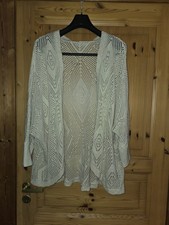 Bolero, Jacke, Aujourmuster, Seelentröster, Gr 52/54 Baumwolle