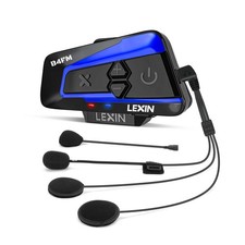 LEXIN B4FM Motorrad Intercom 2000 m Reichweite, Headset mit Musik & DSP