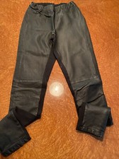 leggins damen Stoff/Leder Kombi 36