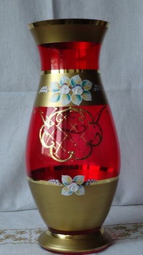 Bohemia glas vase neu - bohemia,