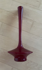 Klassisch Glas Vase rot, Lauscha Glas Thüringer Glaskunst - mundgeblasen