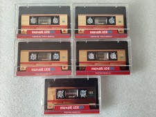 5x Maxell UD II-90 Bespielt, Beschriftet