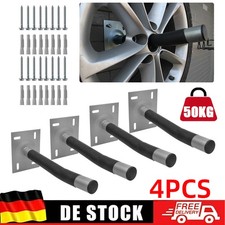 Reifen Wandhalterung für 4 Felgen Autoreifen Wandhaken Reifenhalter Haken 50 kg