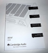 Cambridge azur 650R - AV-Receiver - Bedienungsanleitung - A4