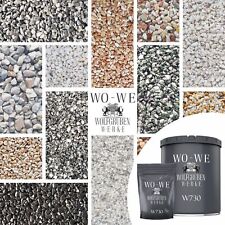 Steinteppich Set Bindemittel Marmorkies Außen Epoxidharz Versiegelung Innen 25Kg