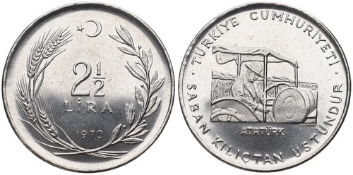 Türkei turkiye 1 2 lira - türkei, 1/2