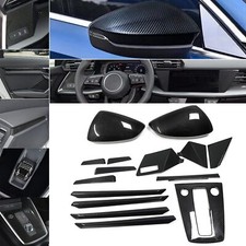 15Pcs Carbon Dashboard Getriebe Shift Panel Trim für Audi A3 S3 RS3 8Y Innen Kit