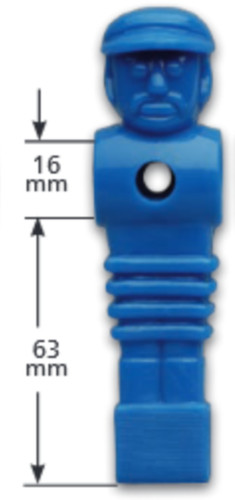 Kickerfigur turnier blau - kickerfigur, turnier,