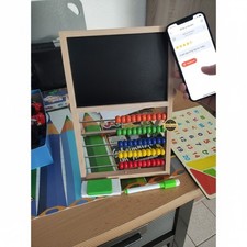 Holz Abakus Kinder Rechenschieber Lernspielzeug ab 3 Jahre, Montessori, Zählr...