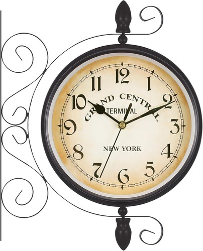 Doppelseitige vintage wanduhr - doppelseitige,